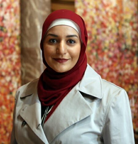 This is a photo of Amani Haydar, Women's Community Shelters Advocate