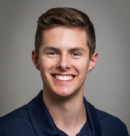 This is a photo of James Stewart, Year 10 student and Women's Community Shelters 2021 Youth Advocate